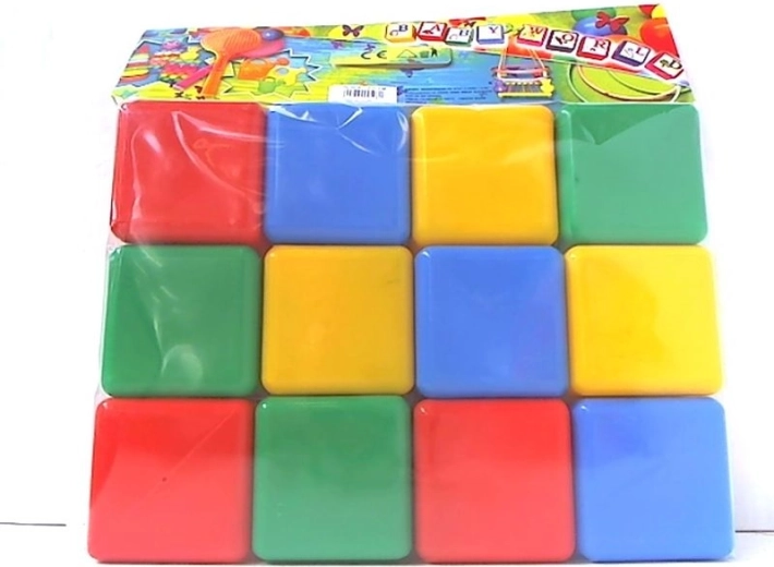 Gekleurde blokjes – set van 12 stuks