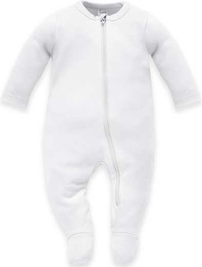 Pinokio onesie met rits Lovely Day wit, katoen, maat 68