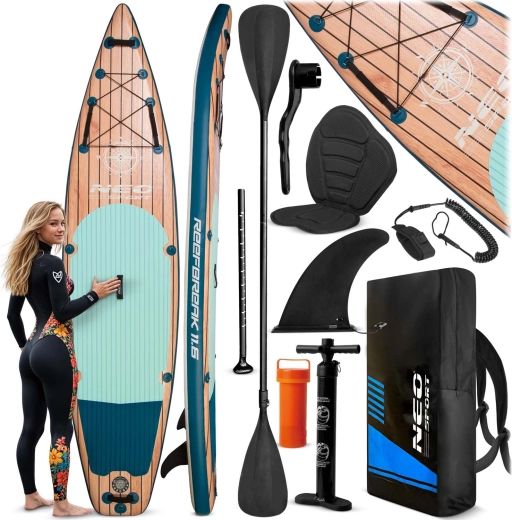Opblaasbaar paddleboard Reefbreak 350 × 81 × 15 cm Neo‑Sport