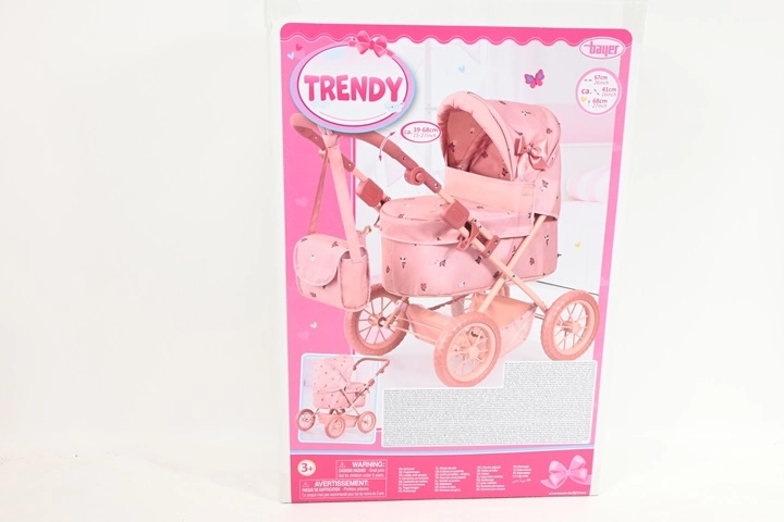 Bayer Design diepe poppenwagen Trendy roze