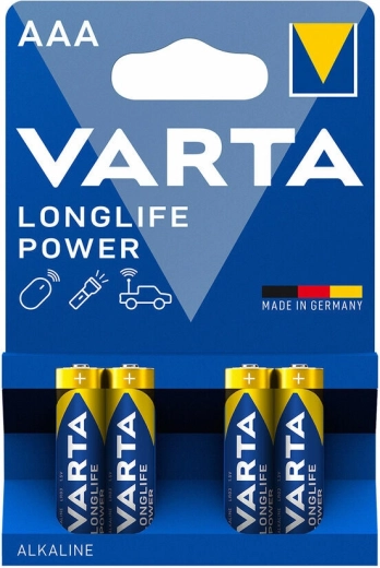 Varta Longlife Power alkaline batterijen AAA, 4 st.