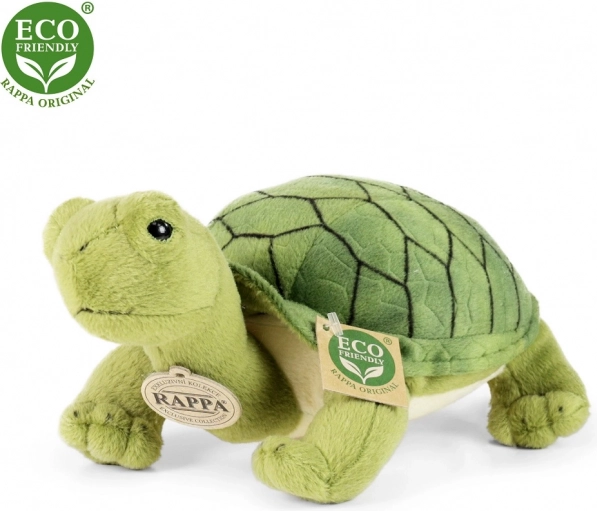 Rappa pluchen schildpad Agáta groen 25 cm eco-friendly
