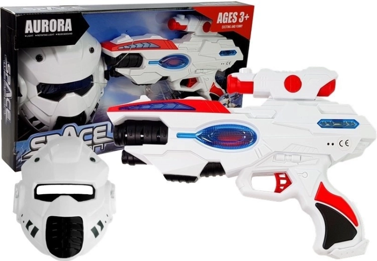 Kosmisch laserpistool met masker voor kinderen