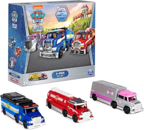 Paw Patrol – set van 3 grote brandweer-vrachtauto’s