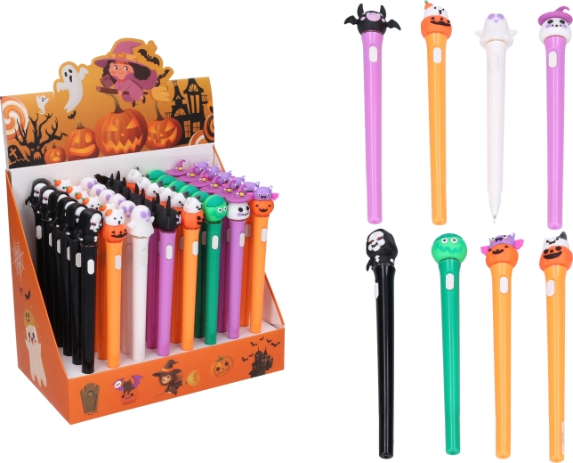 Gelpen met halloweenversiering met licht - 1 stuk