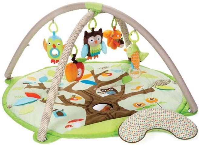 SKIP HOP speelkleed met babygym Treetop Friends, 5 speeltjes en kussentje