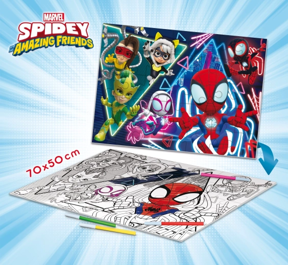 Spider-man Spidey Maxi vloerpuzzel 70x50 cm