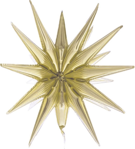 Folieballon 3D ster champagne 50 cm