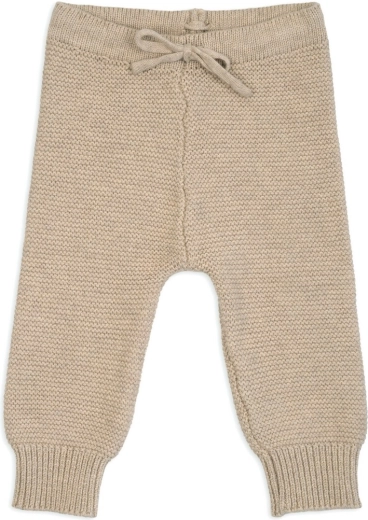 Lodger gebreide merino broek beige, maat 56