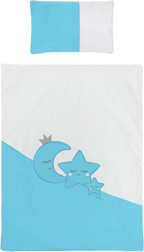3-delige kinderbeddenset BELISIMA Magic Stars turkoois 100×135