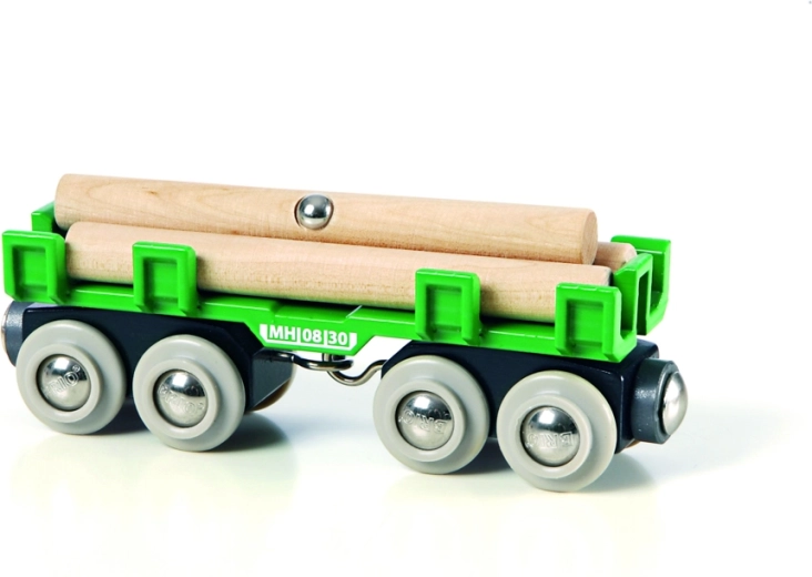 Goederenwagon voor houttransport met magnetisch mechanisme
