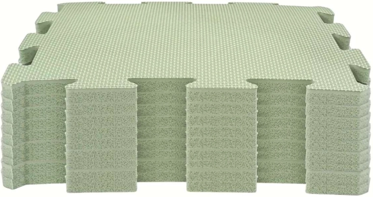 NIDO NIDO NIDO schuim speelmat puzzel 9 delen sage green