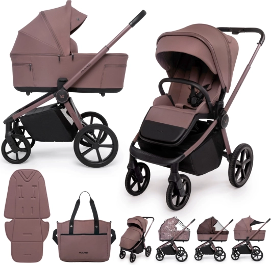 Muuvo Fold combi-kinderwagen 2-in-1 cocoa