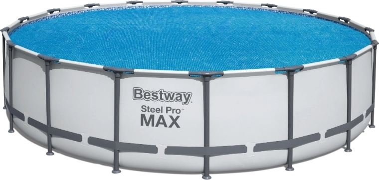 Zonnescherm voor zwembad 527 cm blauw rond BESTWAY