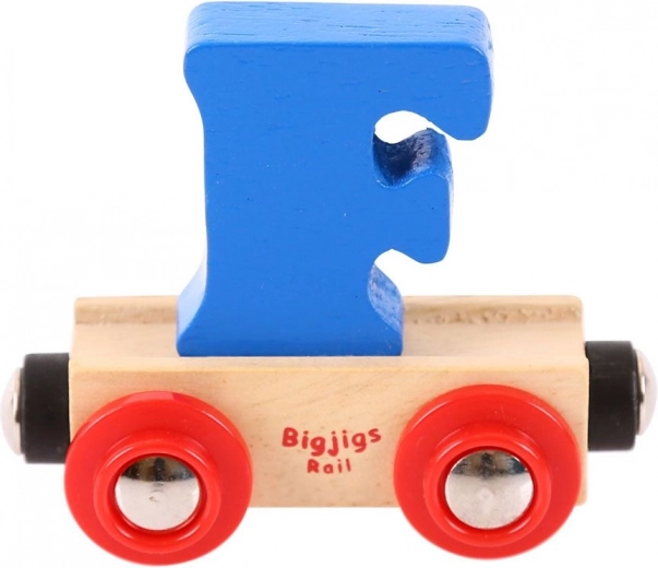 Bigjigs Rail houten wagon met letter F