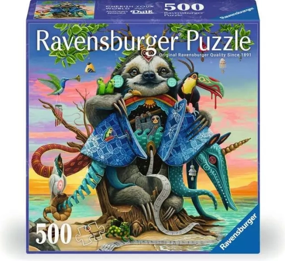 Ravensburger vierkante puzzel Afterglow 500 stukjes