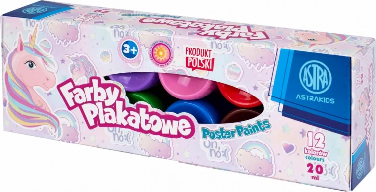 ASTRA pastel temperaverf 12×20 ml – eenhoorn