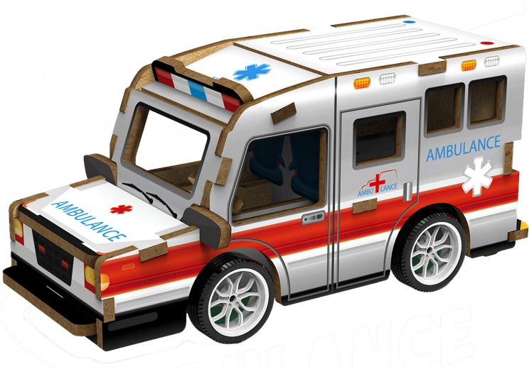 3D houten puzzel Ambulance