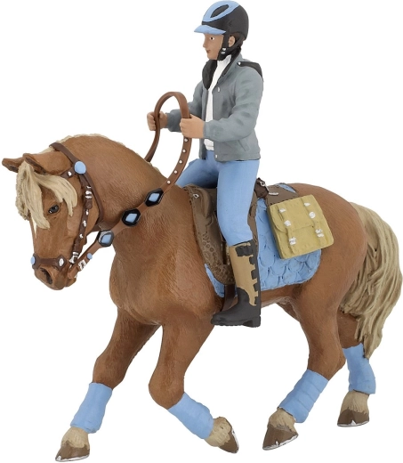 Papo figuur jonge ruiter 8 cm - 1 stuk