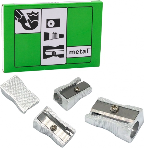 Metalen puntenslijper voor dunne kleurpotloden en potloden