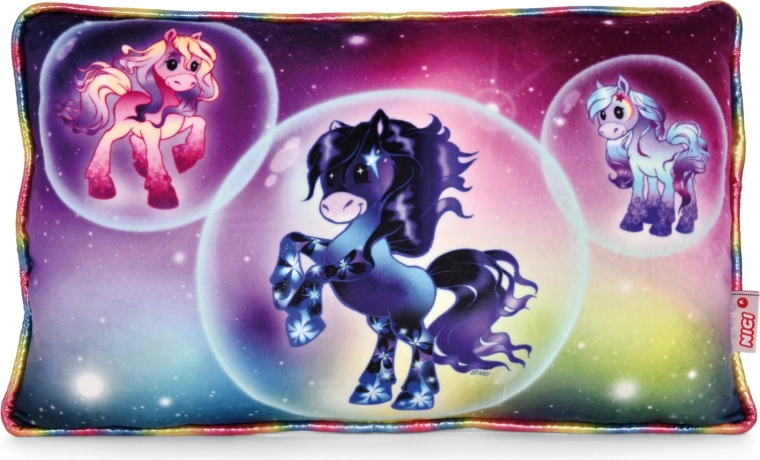NICI kussen Pony Starflower 43 × 25 cm Green