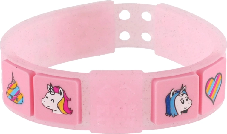 Pixie Crew verstelbare roze armband met eenhoorns