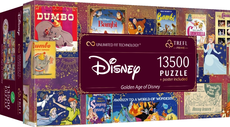 Puzzel 13500 stukjes Gouden Eeuw Disney