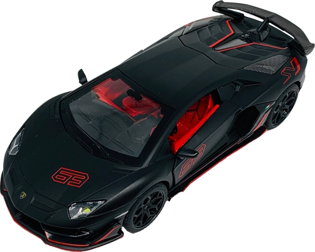Metalen model Lamborghini Aventador SVJ op schaal 1:32