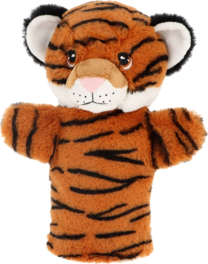 Keeleco Tijger - eco pluchen handpop 27 cm