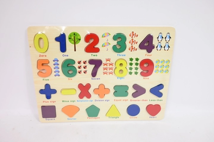 SmilyPlay sensorisch educatief bord met cijfers en vormen