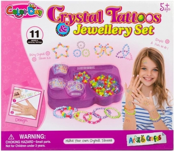 Set voor het maken van armbanden en kristaltatoeages - 1 stuk