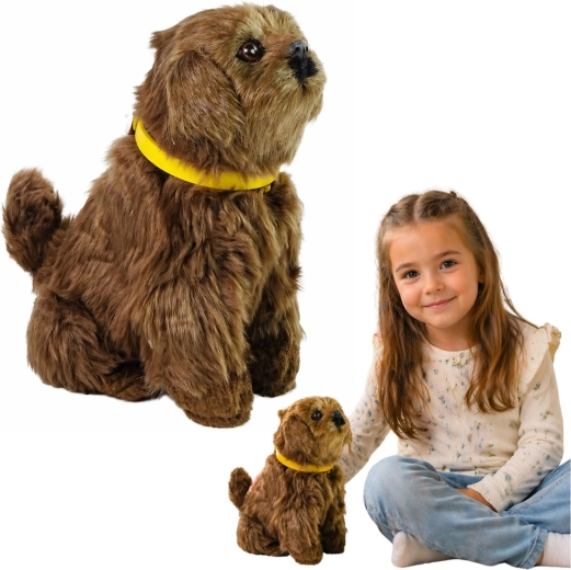 Interactief knuffelhondje dat blaft en met zijn staart kwispelt