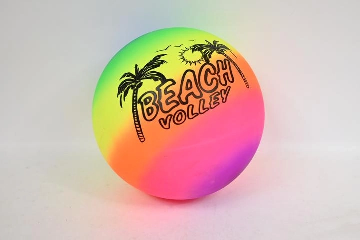 Regenboog strandbal 9"
