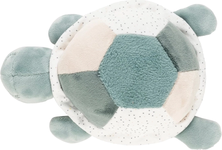 Nattou pluchen schildpad Lapidou met activiteiten 19 cm groen