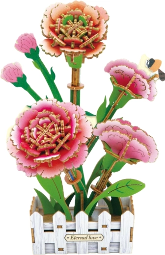 3D houten bouwset anjer 19,5 cm