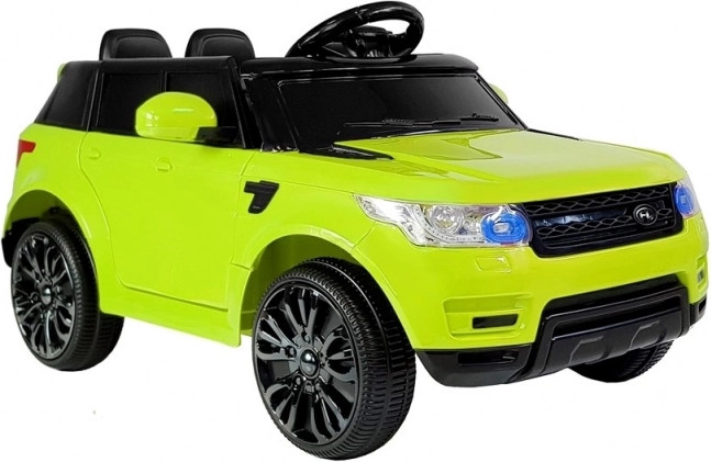 Groene elektrische kinderauto