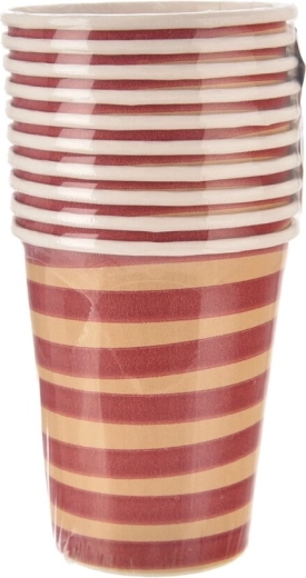 Papieren bekers Jungle rood 250 ml (10 stuks)