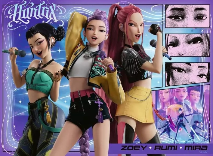 Ravensburger puzzel K-pop: Demonenjagers XXL 100 stukjes