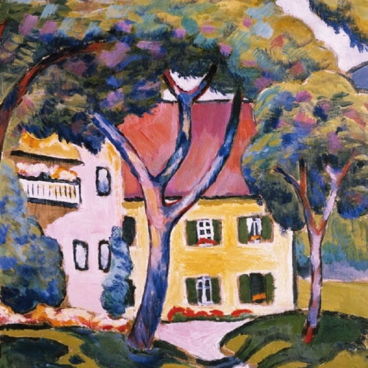 Q Art vierkante puzzel: Staudachers huis in Tegernsee – 66 stukjes