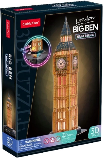 3D-puzzel met LED nachteditie: Big Ben