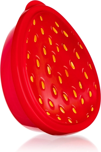 Lunchbox aardbei 19,5 × 16 × 6 cm kunststof rood