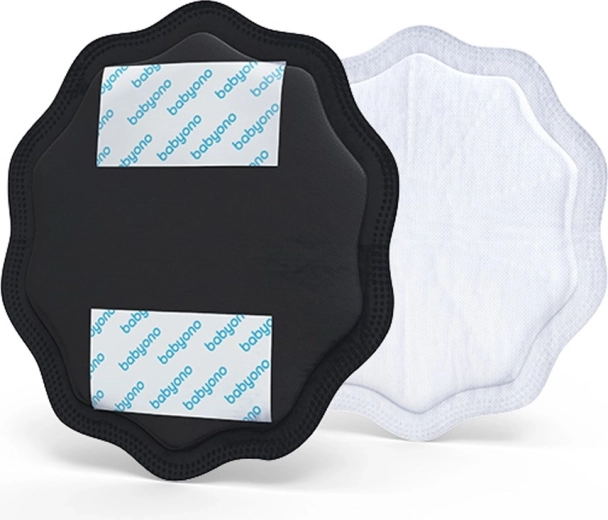 BabyOno borstpads zwart 24 stuks