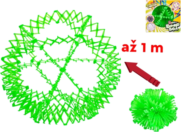 Uitschuifbare kleurrijke bal voor kinderen 28–100 cm