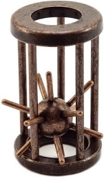 Metalen puzzel Egel in de kooi