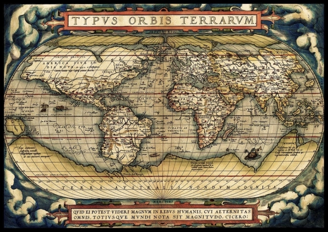Puzzle ART PUZZLE Eerste moderne atlas uit 1570 – 3000 stukjes