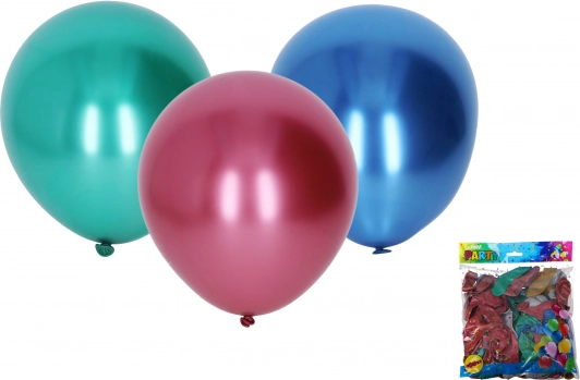 Opblaasbare chromen ballon 25 cm