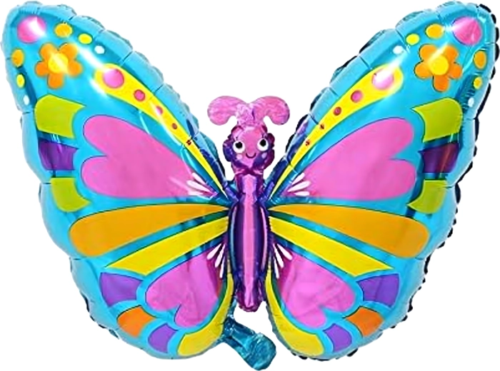 Set verjaardag ballonnen Vlinder, 5 stuks