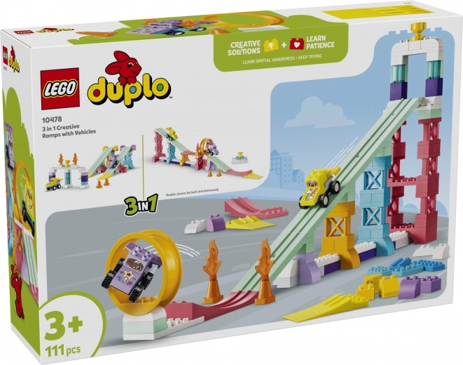 LEGO DUPLO creatieve hellingen 3-in-1 met voertuigen