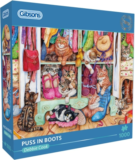 Gibsons puzzel Katers in laarzen 1000 stukjes