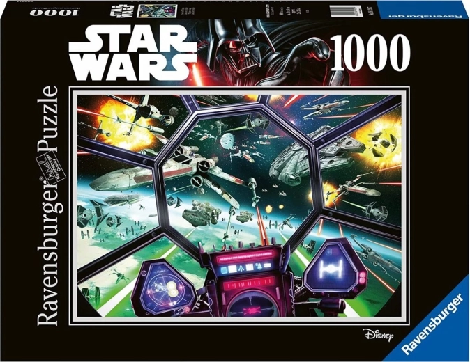 Ravensburger puzzel STAR WARS: cockpit TIE Fighter 1000 stukjes